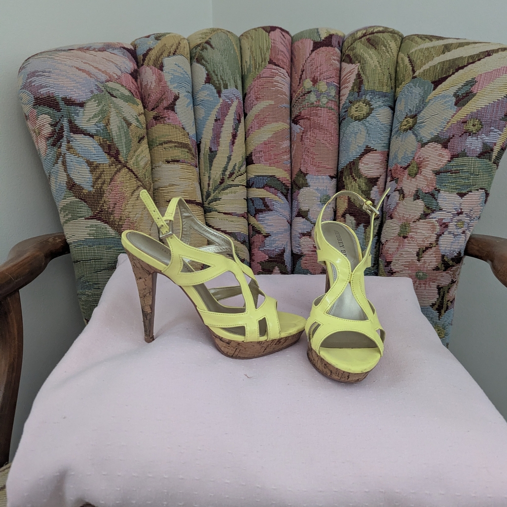 Yellow Strappy Women's Heels
